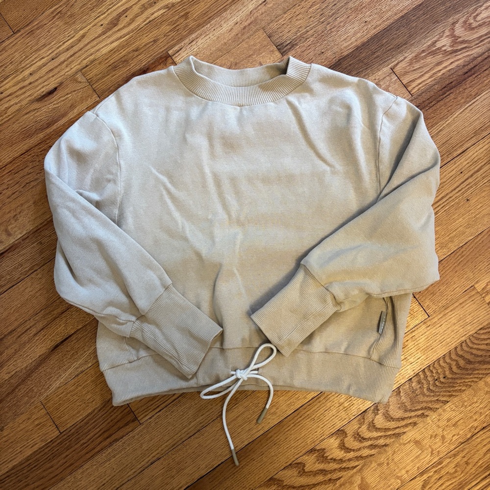 Varley Cream Edith Rib Pique